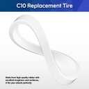 Pool Cleaner All Purpose Tire C10 Wheel Replacement Tires Fits 180 280 360 380 (3 Pack)