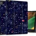 Tuiklol Case for Samsung Galaxy Tab A7 Lite 8.7 inch 2021 Model SM-T220 T225 T227 Built-in S-Pen Holder TPU Protective Hard Back Shell for Tab A7 Lite 7.8'' Smart Cover,North Star