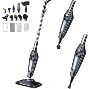 Steam Mop, 14-in-1 Steam Cleaner Floor Cleaning with Upgraded Mop Pads*2