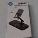 30W Magnetic Wireless Charger for Samsung Foldable Android Mag-Safe Charging Station for Galaxy Tab with Clock &7 Color Light, Watch Charger for S25 Ultra, for Samsung Watch8, Galaxy Buds3 Pro(Black