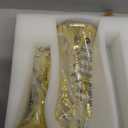 Gold Bow-Knot Iron Taper Candle Holder,Pillar Candle Holders Decorative Candlestick Holder for Home Decor, Wedding, Dinning, Party