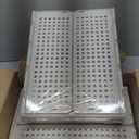 Pinkpum 8 Pack Closet Organizers and Storage Plastic Stackable Storage Bins, Foldable Drawer Shelf Storage Container for Wardrobe Kitchen Bathroom Dorm White