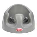 Nuby My Floor Seat - Portable Baby Chair with Soft Foam Cushion, Safety Harness, and High Back Design - 4+ Months - Gray