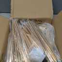 2-Tier Metal Flower Stand Set with Acrylic Shelves, Geometric Display Rack for Wedding Centerpieces, Party Decor, Tall Floor Vase Stand (Gold, Set of 3-36.8"/32.9"/25")