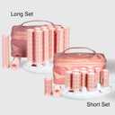 CALISTA Ion Hot Rollers for Long Hair | Hair Roller Clips Included | Heats to 230F | Dual Voltage | Add Hands-Free Curls, Waves, and Volume (Pink Sands, Long - 12)