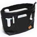 Multi-Pocket Travel Handbag Organizer Insert Large for Tote Bag Purse Liner Insert Organizer with Handles (Large, Black)