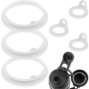 6pcs Gasket Replacement for TAKEYA Actives, Silicone Sealing O Ring Leak-Proof Water Bottle Lid Seal Parts Compatible with 18oz, 22oz, 24oz, 32oz, 40oz Water Bottles