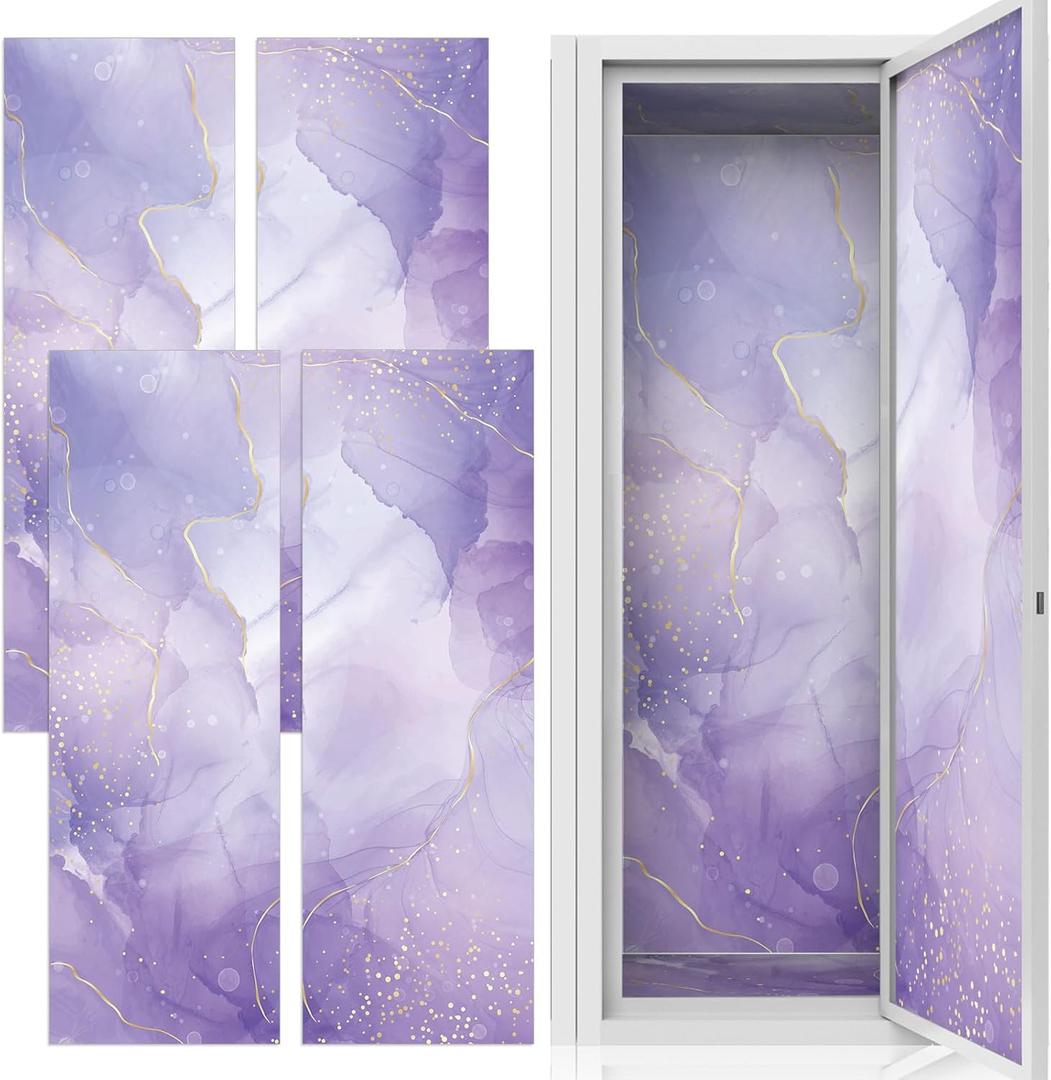 Set of 12 School Purple Locker Magnetic Wallpaper 12" x 12" Locker Accessories Wall Magnetic Sticker for School Supplies Purple Locker Accessories Purple Back to School Stuff Gift