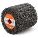 Black Cleaner Flap Wheels, Strip Drum, 110x100mm, 4 inch, for Pickling, Removing Rust, Paints, enamels, oxidations. for Burnishing Polishing Machine (40 GRIT)