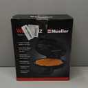 Mueller Heart 5 Waffle Maker, Waffle Iron, Adjustable Browning Control & Nonstick, Cool Touch Handle, Easy to Clean, Small Kitchen Appliances