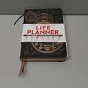 Life Planner - 5 Minute Daily Gratitude & Manifestation Journal | Positivity & Affirmation | Guided Mindfulness, Self Care & Mental Health Journal | 90-Day Undated Planner, Vision Board & Stickers (Black Clock)