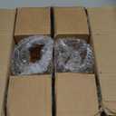 Kate Aspen Vintage Glass Tealight & Amber Votive Candle Holders (Set of 6) Rustic Fluted Candle Holder Set, Boho Home Decor, Wedding Table Centerpieces, Farmhouse Kitchen Table Decor (One Size)