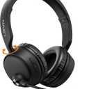 LEVN Bluetooth Headset with Microphone, 60 Hrs Working Time Dual Connection Bluetooth Headphones with Mic, Wireless Headset with Mic for Work/Video Meetings/Phone/Call Center/PC/Music/Zoom/Teams (Black)