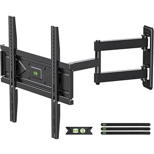 USX MOUNT Full Motion TV Wall Mount for Most 26-60 inch TVs up to 80 Lbs, Wall Mount TV Bracket with Articulating Swivel Tilting, Single Stud TV Mount, Max VESA 400x400mm, XMM904