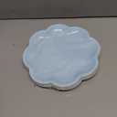30 Pcs Light Blue Paper Plates 9 Inch, Blue Scalloped Dinner Paper Plates, Disposable Baby Blue Dessert Cake Party Plates for Baby Shower, Wedding, Bridal Shower, Birthday