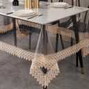 Clear Vinyl Tablecloth Protector Waterproof/Oil-Proof PVC Table Cloth Transparent Sheet Table Cover (60'' x 120'' Rectangular)