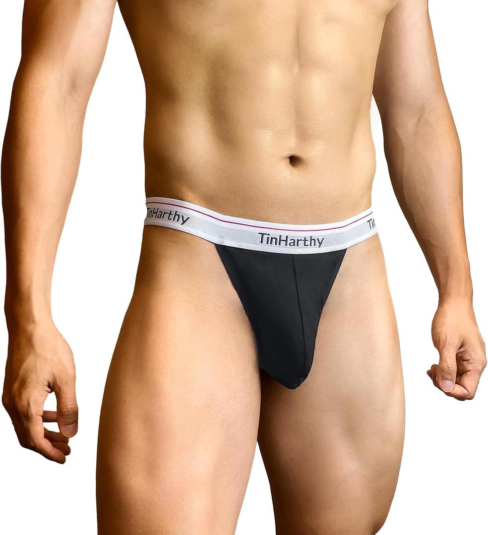 Men G-String T-Back Thongs Cotton Breathable Underpants Jock Strap for Male Athletic Supporters