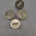 Cornucopia Brands Small Coin Bank Jars (4-Pack, Clear); 16oz Clear Plastic Mason Jar Coin Banks w/Gold Slotted Lids