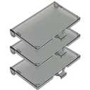 DBHC-1 Outdoor Horizontal Electrical Box Outlet Cover, Type 3r Enclosure Cover for Wet Locations, Extra Duty Exterior Receptacle Covers Replacement for DBHS1C/DBHM1C/DBHR1C/DBHB1C/DBHR141C (3 Pack)