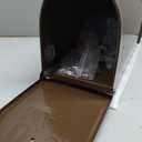Brown Mailboxes for Outside, RAINHOL Post Mount Mailbox, Galvanized Steel Medium Capacity Mail Boxes, 19 x 8.7 x 6.7 Inches