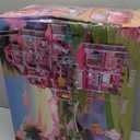 JUKUDAHU Villa Playset for Girls Ages 3-7, 4-Story 12 Room House with 2 Dolls, Furniture and Accessories, Indoor Playset Girls Toys for Ages 6-8, Pretend Toddler Toy, Birthday Gifts for Kids 4-8