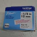 Brother Genuine P-Touch Btag BTAG132 Red on Clear Label Tape ~1/2in by 13.1ft (12mm x 4m)