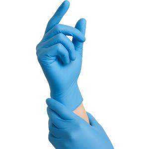 3 x Nitrile Exam Gloves, Disposable Gloves Latex Free for Medical Care, First Aid, Cleaning, Food Prep,100 Count, Blue (Blue, XL)