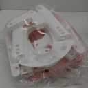 Potty Training Seat with Step Stool Ladder, Upgraded 2-in-1 Toddler Potty Training Toilet Seat with Non-Slip Step Splash Guard Handles and Waterproof Cushion, Toddler Potty Seat for Kids Boys Girls (Pink)