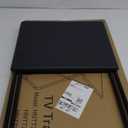 HUANUO Folding TV Tray Table -Stable Tray Table with No Assembly Required, TV Dinner Tray for Eating, Foldable Snack Tables for Bed & Sofa (Black)