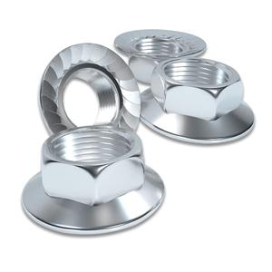 M8x1.0 Flange Nut Hex 304 Stainless Steel ROARADE Serrated and Flat Fine Thread (M8x1.0 304 30 PCS)