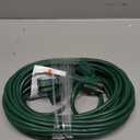 DEWENWILS Outdoor Extension Cord 1 to 3 Splitter, Total 52FT, 13A 125V 1625W 16/3C SJTW Extension Cord Waterproof Heavy Duty Cord for Holiday Decorations, Outdoor String Light, ETL Listed (Green)