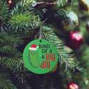 3 x Funny Ornaments Kind of a Big Dill Novelty for Coworkers, White Elephant