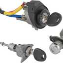 DICMIC Full Lock Cylinder Set Key Ignition Start Barrel Compatible with 2009-2014 Hyundai Sonata 2011-2015 Hyundai Sonata Hybrid Replace# 81970-3SA00, 81250-3SA00