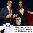 Halloween Purse Novelty Ghost Crossbody Bag for Women Men Cute Ghost Purse Shoulder Satchel Holiday Party Gift Candy Bag Funny Halloween Accessories