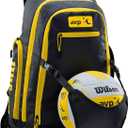 Wilson AVP Beach Volleyball Backpack - Black/Yellow