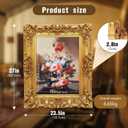 16x20 Gold Vintage Picture Frame with Oil Painting
Plastic Material, Vintage Wall Decor, Gallery Collage, Shatterproof Tempered Glass, Ready to Hang