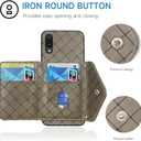 Compatible with Samsung Galaxy A02 Wallet Case with Crossbody Shoulder Strap and Stand Leather Credit Card Holder Cell Accessories Lanyard Phone Cover for A 02 5G 02A Ao2 M02 Women Grey