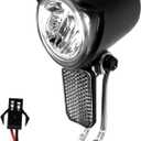 Ebike Headlight for Night Riding 6-60V, Electric Dirt Bike Front Light Road Bike Led Headlight Cycling Accessories with SM Plug for Cycling Safety