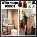 2 x 2 Pack Wig Stand with 2 Pcs Wig Dust Bags, Wig Holder Hat Display with Wig Bag for Women Multiple Wigs - Wig Party Kit for Salon Home Travel Use (White)