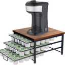 3 Tier Coffee Capsule Storage Drawer,Coffee Pod Holder for K Cups,90 Capacity Coffee Capsule Storage Organizer Holder,Office or Home Kitchen Counter Organizer