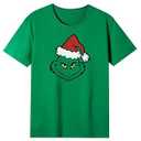Men‘s Holiday Shirts Short Sleeve TShirt Christmas Tee Tops for Holiday Party Tee Casual Short Sleeve Xmas T Shirt Green. Size XL