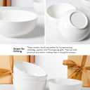 AISBUGUR Dessert Bowls Set of 8,10 OZ Ceramic Small Bowls for Kitchen,4.5 "White Ice Cream Bowls for Side Dishes,Rice,Cereal,Snack, Oatmeal,Fruit, Soup,Cereal Bowls for Dishwasher & Microwave Safe