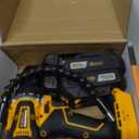 Cordless Drill Set/Driver, 20V Electric Power Drill With Battery And Charger, 40N Torque, 20+1 Settings, 2 Batteries,3/8-Inch Keyless Chuck, Driver Bits Kit, LED Light (Yellow Model - Includes 2 Batteries)