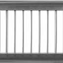 Repa Market 13" x 5" Inch Air Exhaust Grille for Round Ducts - Adjustable Louvre Blade - Galvanized Air Supply Vent Cover - Side Fit Round Surface Canal Ducting from 9.84" to 35.43" Inches