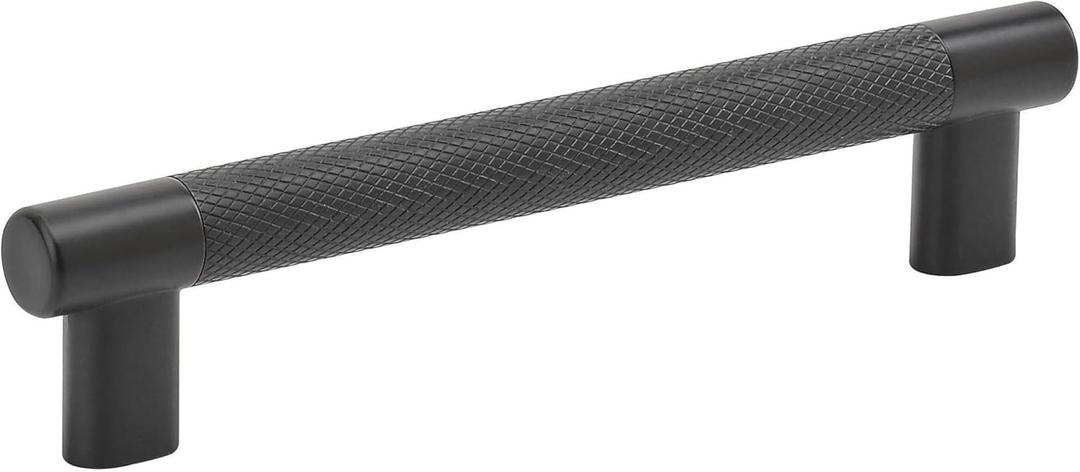 Amerock | Kitchen Cabinet Pull | Black Bronze | 6-5/16 in (160 mm) Center-to-Center | Bronx | 1 Pack | Furniture Hardware | Cabinet Handle | Bathroom Drawer Pull