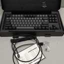 TECWARE Phantom+ Elite 87 Mechanical Gaming Keyboard | RGB LED Backlit | Hot Swappable Wraith Red Switches | 87 Key TKL Layout | Thocky Sound Profile | Tri-Mode Wireless Bluetooth/2.4GHz | Black