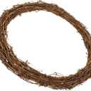 Gatuida 11. 81 inch Natural Grapevine Wreath, Vine Branch Wreath Rattan Ring for DIY Christmas Craft, Front Door Wall Hanging, Xmas Holiday Wedding and Party Decors