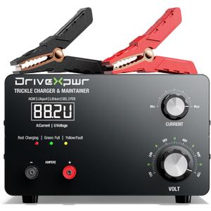 Adjustable Battery Charger 12V 24V 36V 48V 60V 72V,16A Automatic Battery Maintainer,Battery Desulfator Maintainer for Lead-Acid LiFePO4 Lithium,Suit Automotive Golf Cart Truck Lawn Mower(X40)