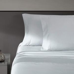 Vera Wang - King Sheet Set, Luxury Sateen Cotton Bedding, 800 Thread Count, Soft & Smooth Room Essentials (Pale Blue, King) Vera Wang - King Sheet Set, Luxury Sateen Cotton Bedding, 800 Thread Count, Soft & Smooth Room Essentials (Pale Blue, King)