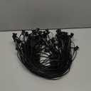 Holiday Lighting Outlet C7 Christmas Light String, Patio and Event Lighting, Black Cord, 12" Socket Spacing SPT-1 (25'')